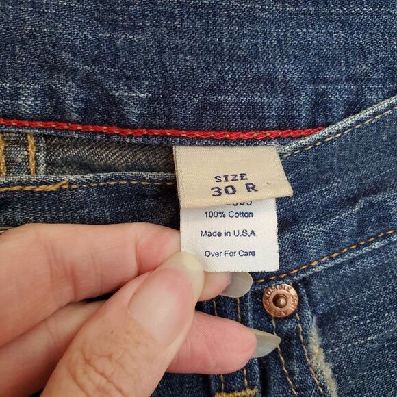 Vintage men's Abercrombie & Fitch boot cut button fly jeans - Picture 6 of 16